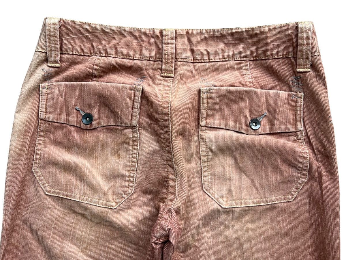 Japanese Brand Sunfaded Pink Corduroy Wide Baggy Pants 32x27 Size 32" / US 10 / IT 46 - 8 Thumbnail