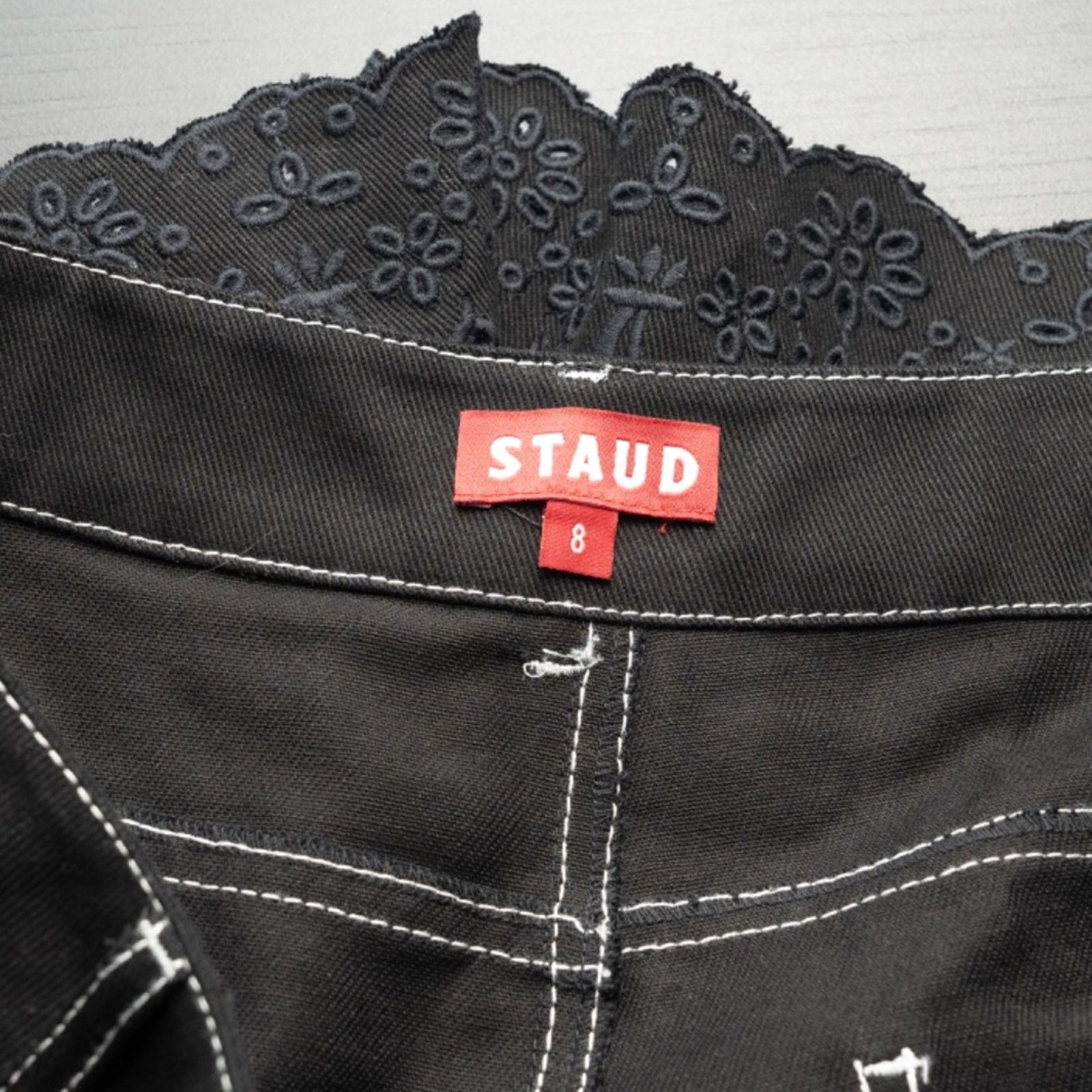Staud Staud. Noemie Black Eyelet Short. Size 30" / US 8 / IT 44 - 4 Thumbnail