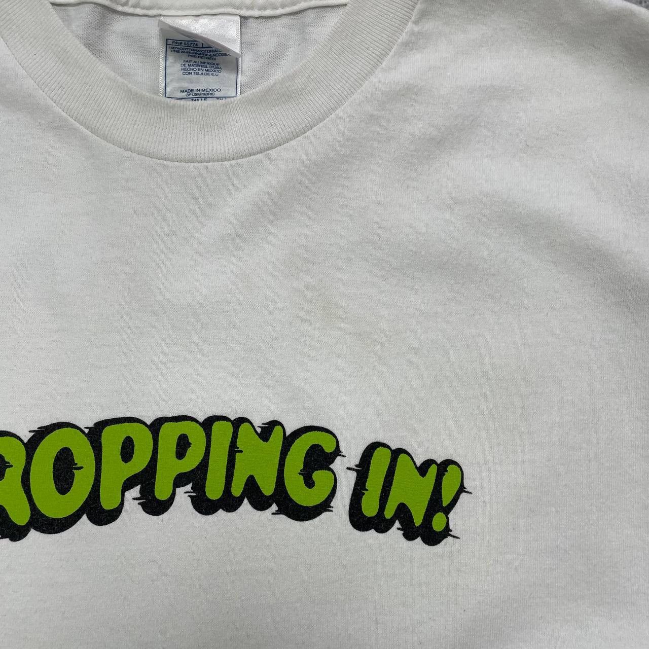 Vintage Vintage 2000s Parks Dropping In Skateboarding T Shirt White Size US L / EU 52-54 / 3 - 13 Thumbnail
