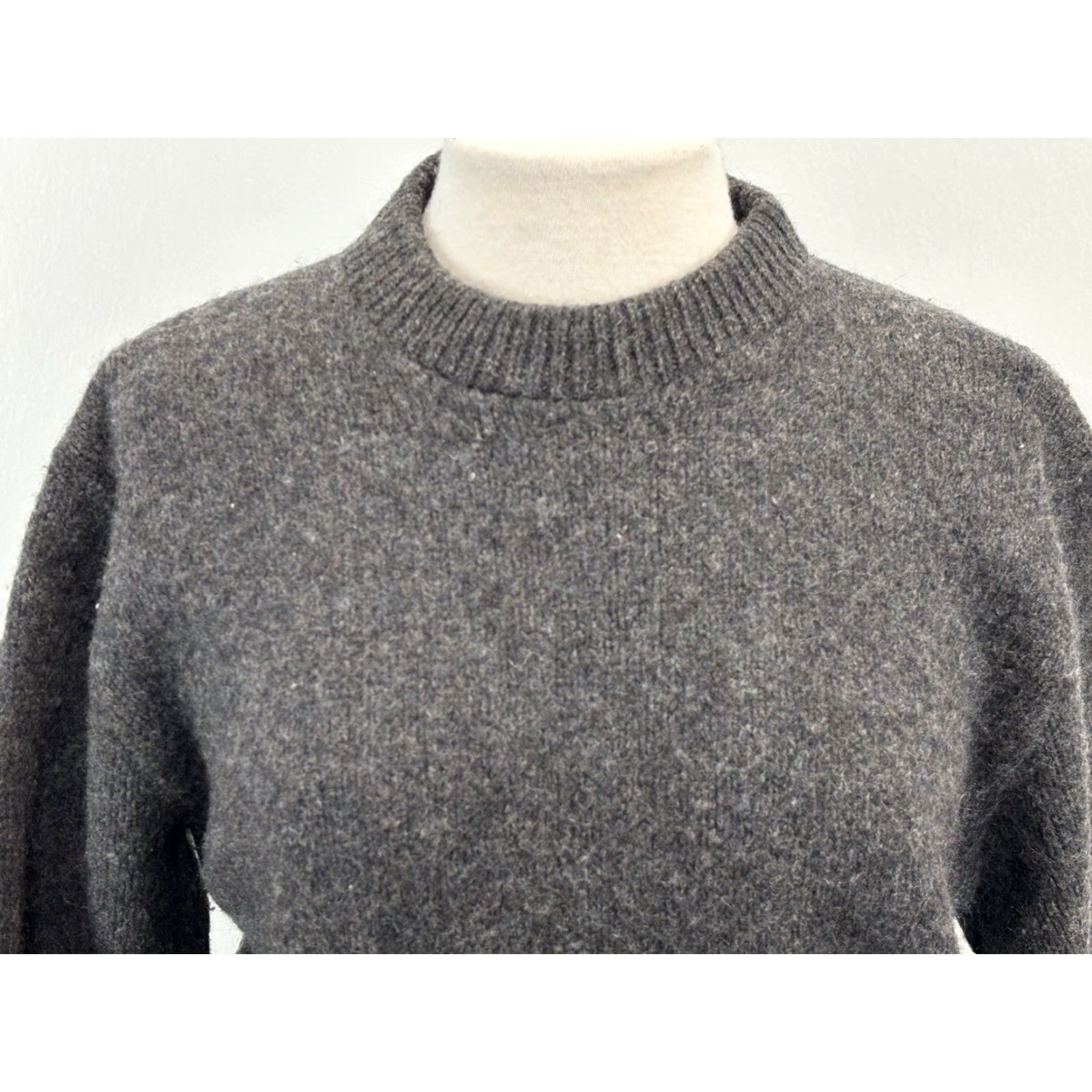 Vintage VINTAGE L.L. Bean Wool Blend Sweater Women’s XL Grey Mock Neck 80s Pullover USA Womens Size XL / US 12-14 / IT 48-50 - 5 Thumbnail