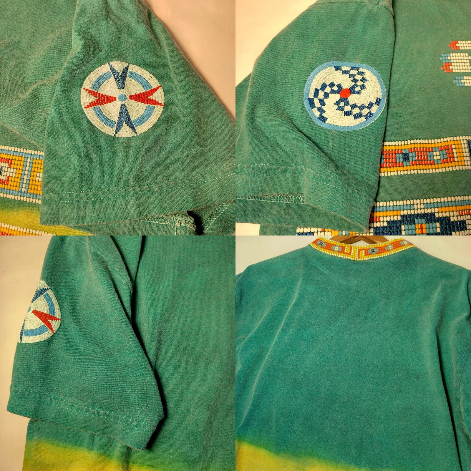 Native VINTAGE Tie-Dye Shirt M Native Graphic Puffy Graphic Tribal Size US M / EU 48-50 / 2 - 8 Thumbnail