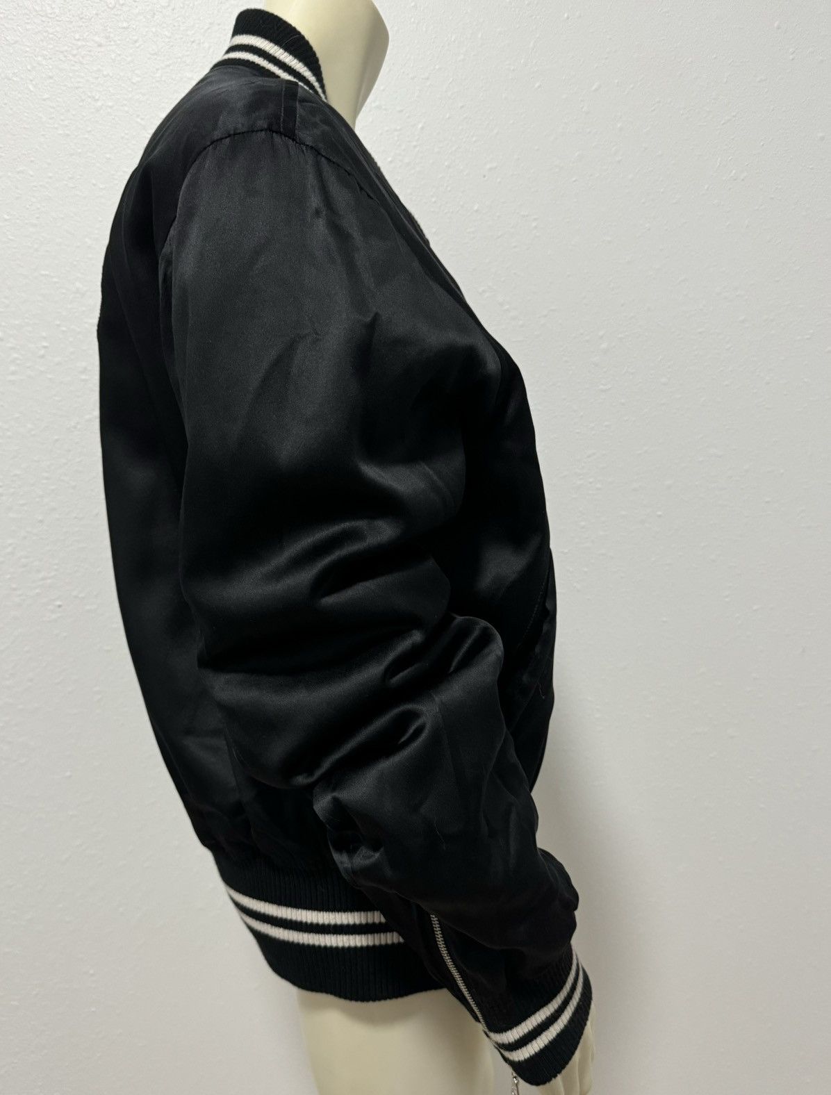 Amiri EUC Amiri Lovers Silk Striped Embroidered Bomber Jacket Size US XXL / EU 58 / 5 - 3 Thumbnail