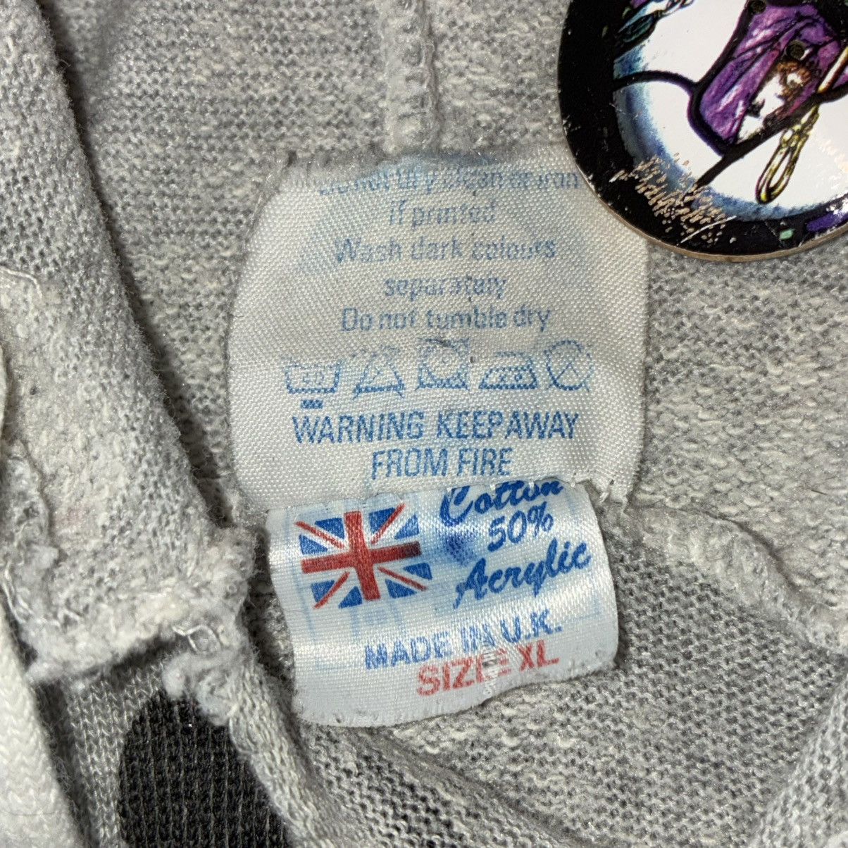 Dr. Martens 90s Dr. Martens grey hoodie Size US L / EU 52-54 / 3 - 3 Thumbnail
