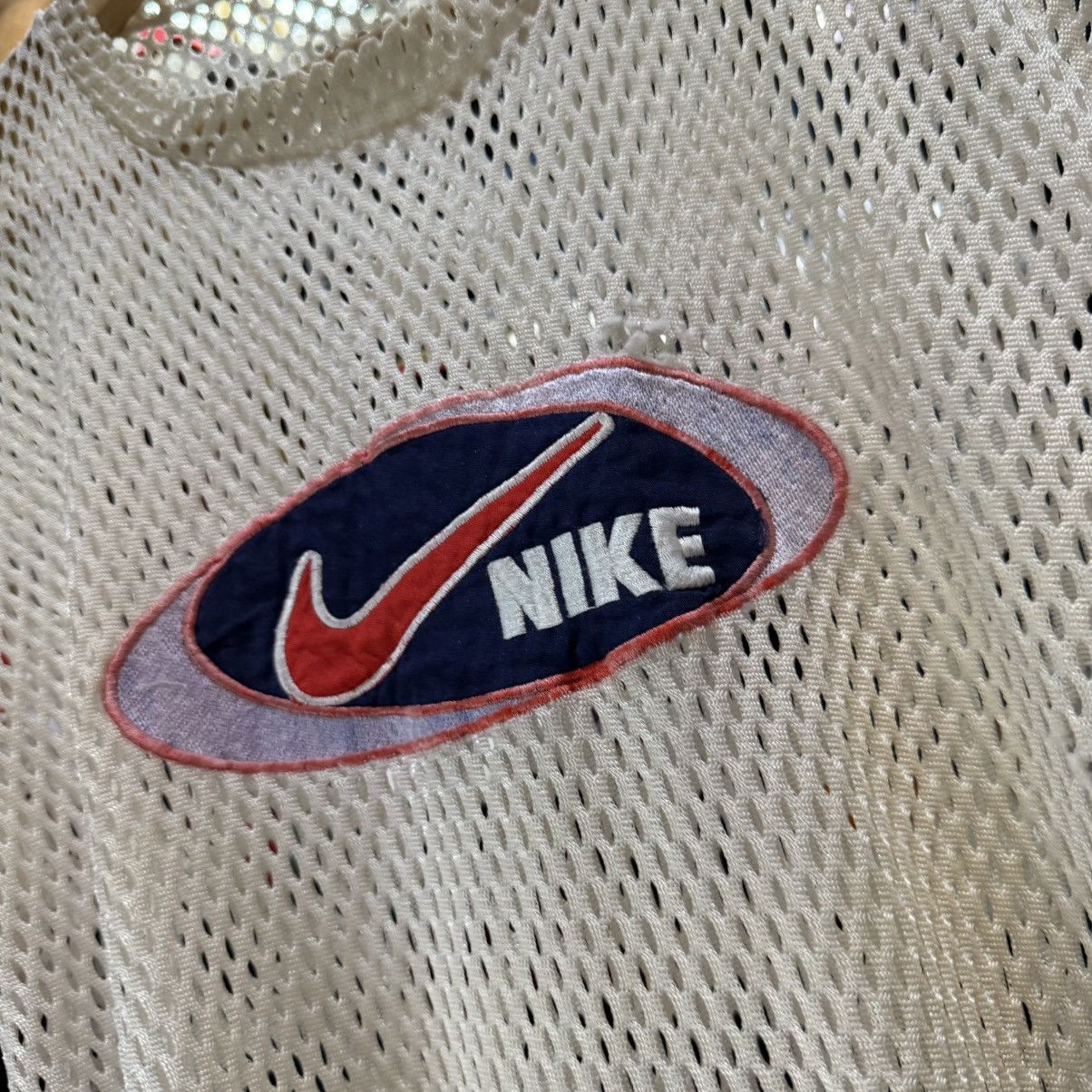 Nike × Vintage 🔥🔥 90s Boxy Nike Full Mesh Tee Size US L / EU 52-54 / 3 - 3 Thumbnail