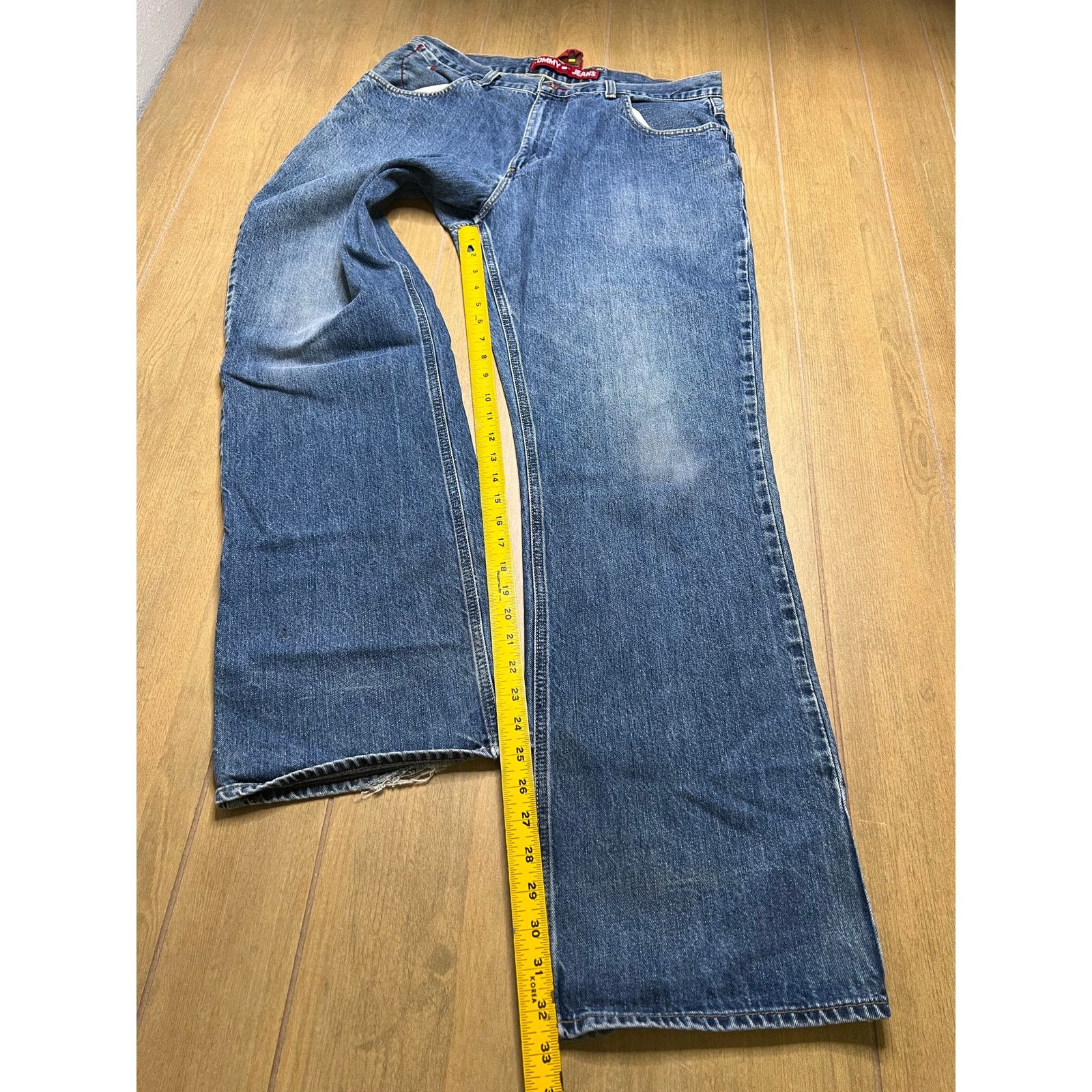 Tommy Jeans Tommy Jeans Relaxed Fit Jeans Mens 34x33 Blue Denim Y2K Size US 34 / EU 50 - 7 Thumbnail