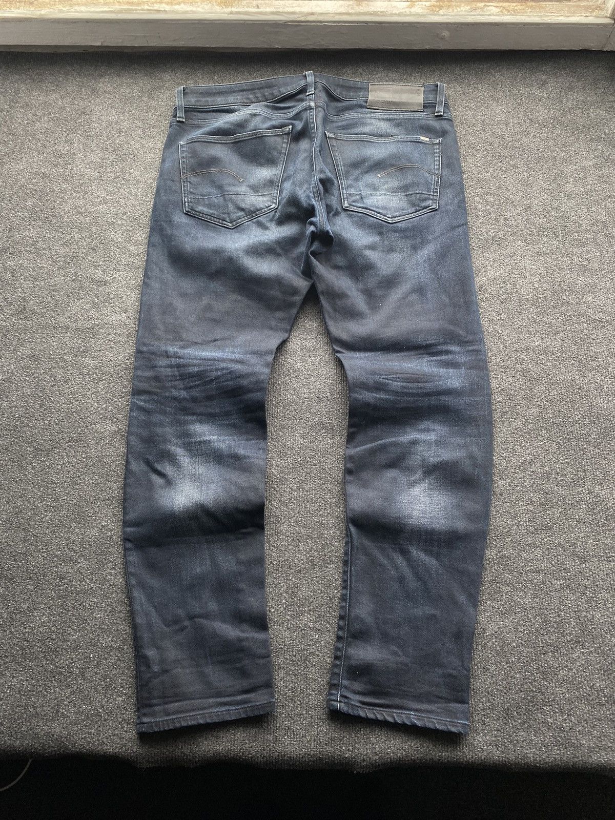G-Star 🔥Opium Punk G Star dark washed blue jeans 3301 slim y2k goth Size US 34 / EU 50 - 2 Thumbnail