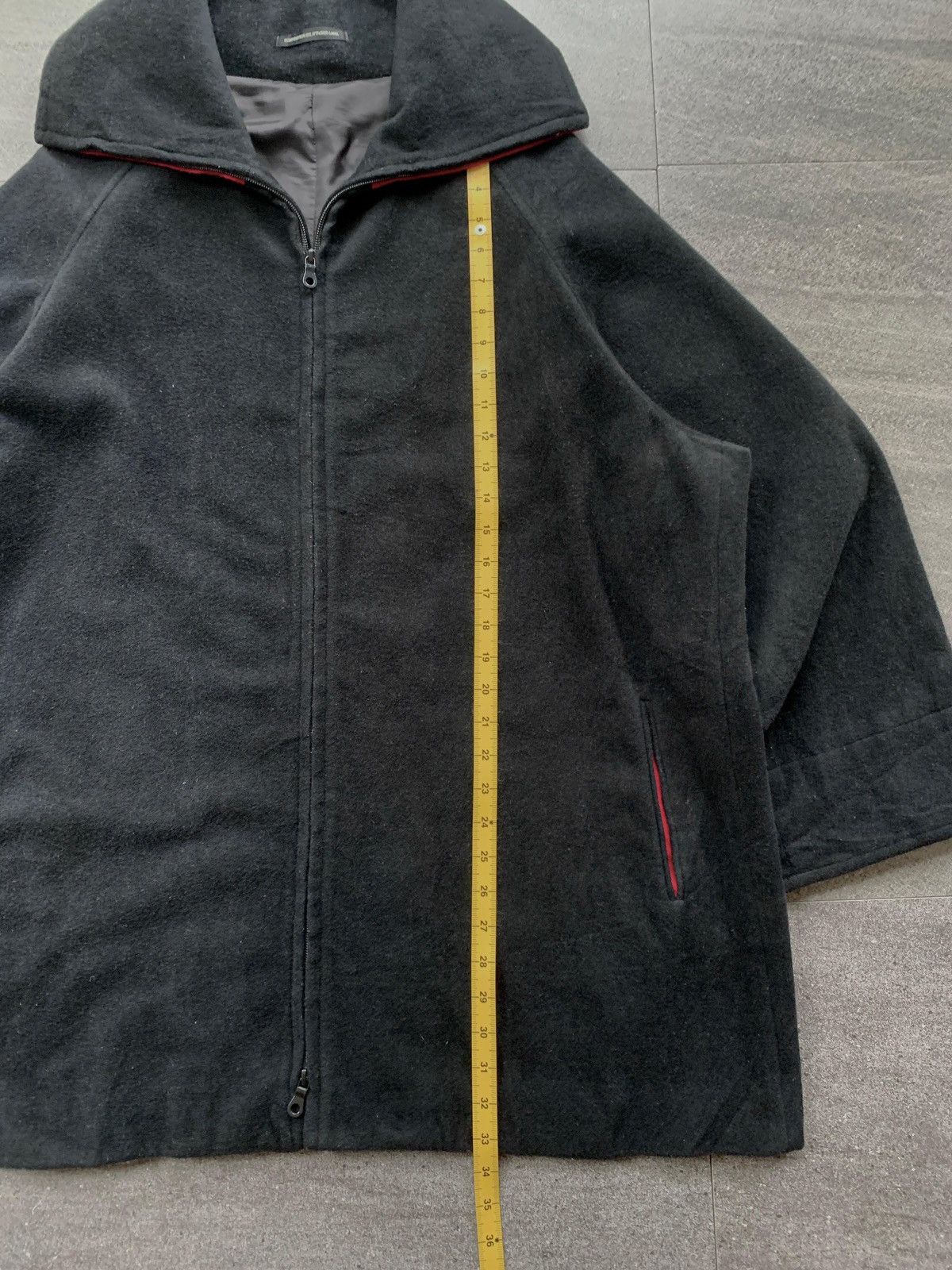 Yohji Yamamoto FREE TAX! Cashmere Blend Wide Collar Coat Size US L / EU 52-54 / 3 - 13 Thumbnail