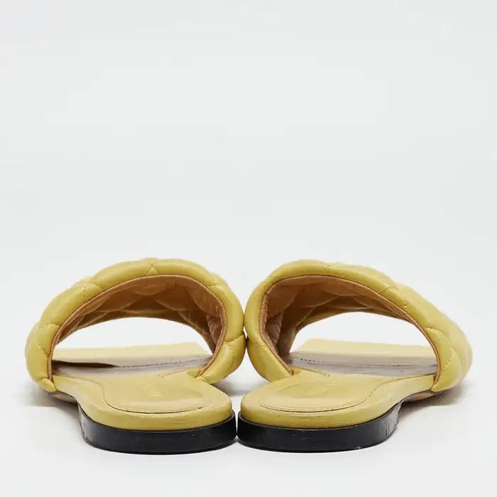 Bottega Veneta o1bcso1str0924 Flat Sandals in Yellow Size US 7.5 / IT 37.5 - 5 Thumbnail