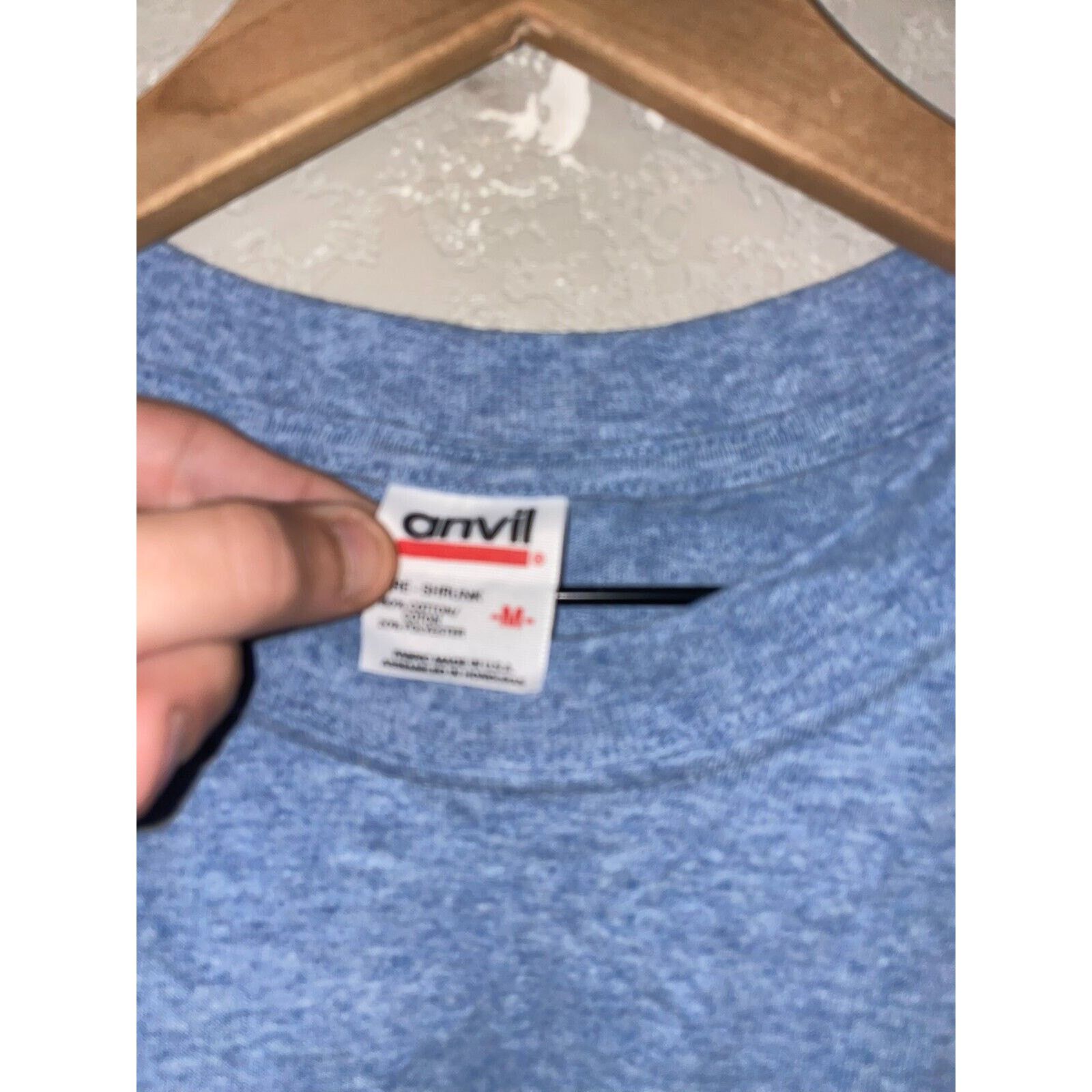 Anvil Vintage Spring Gulch Shirt Resort Campground Blue Tee 90s M Size US M / EU 48-50 / 2 - 5 Thumbnail