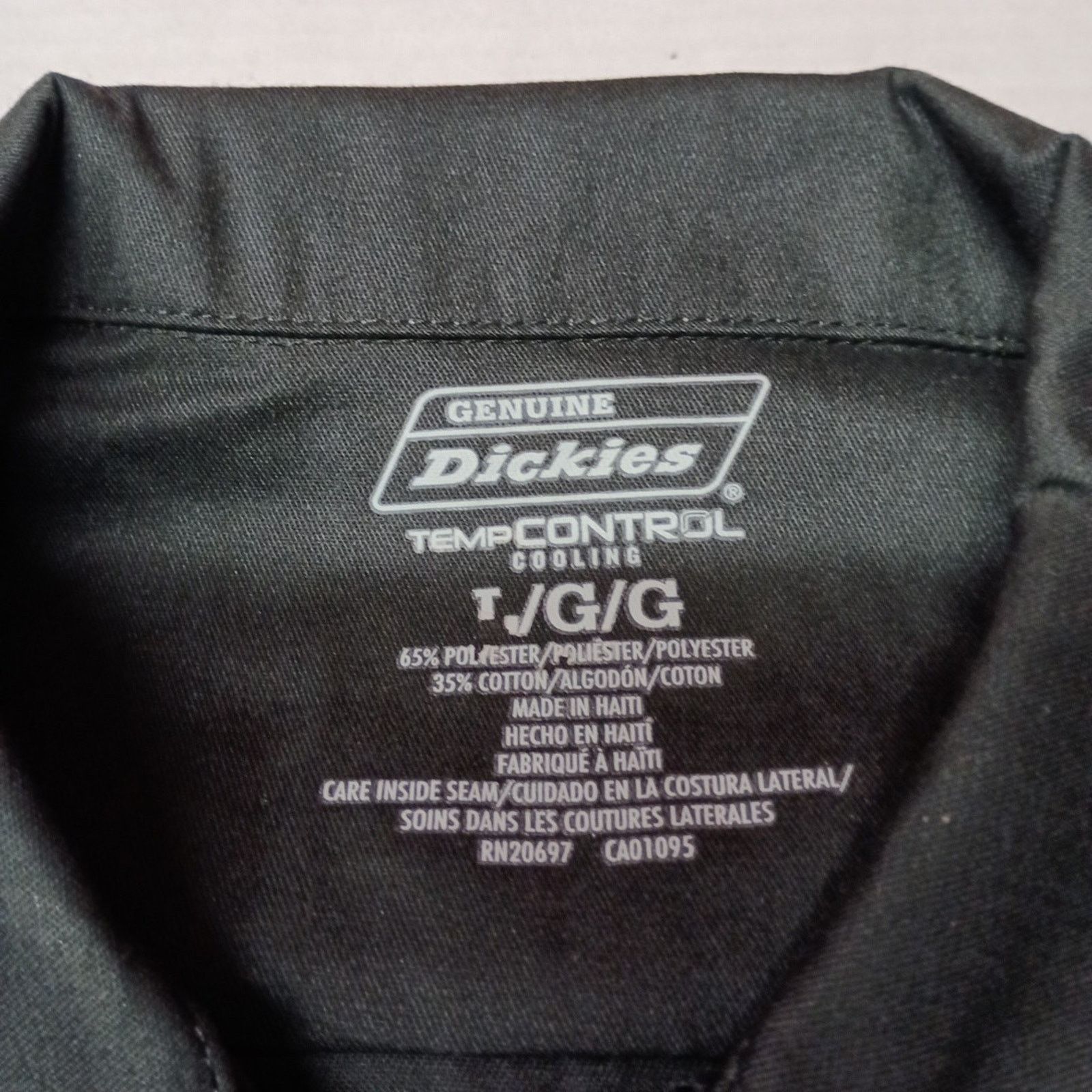 Dickies Dickies Essential Work Shirt Men's Size L Black Temp Control Size US L / EU 52-54 / 3 - 3 Thumbnail