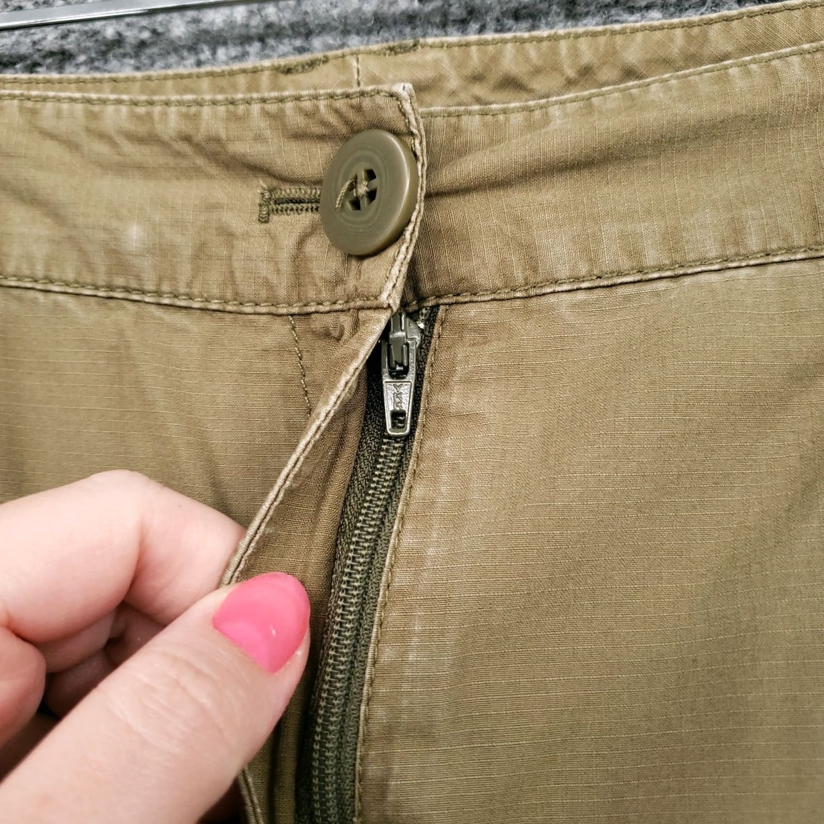 J. Jill J. Jill Beige Cropped Pants Womens 12 Mid Rise Below Waist Cargo Size 34" / US 12 / IT 48 - 6 Thumbnail