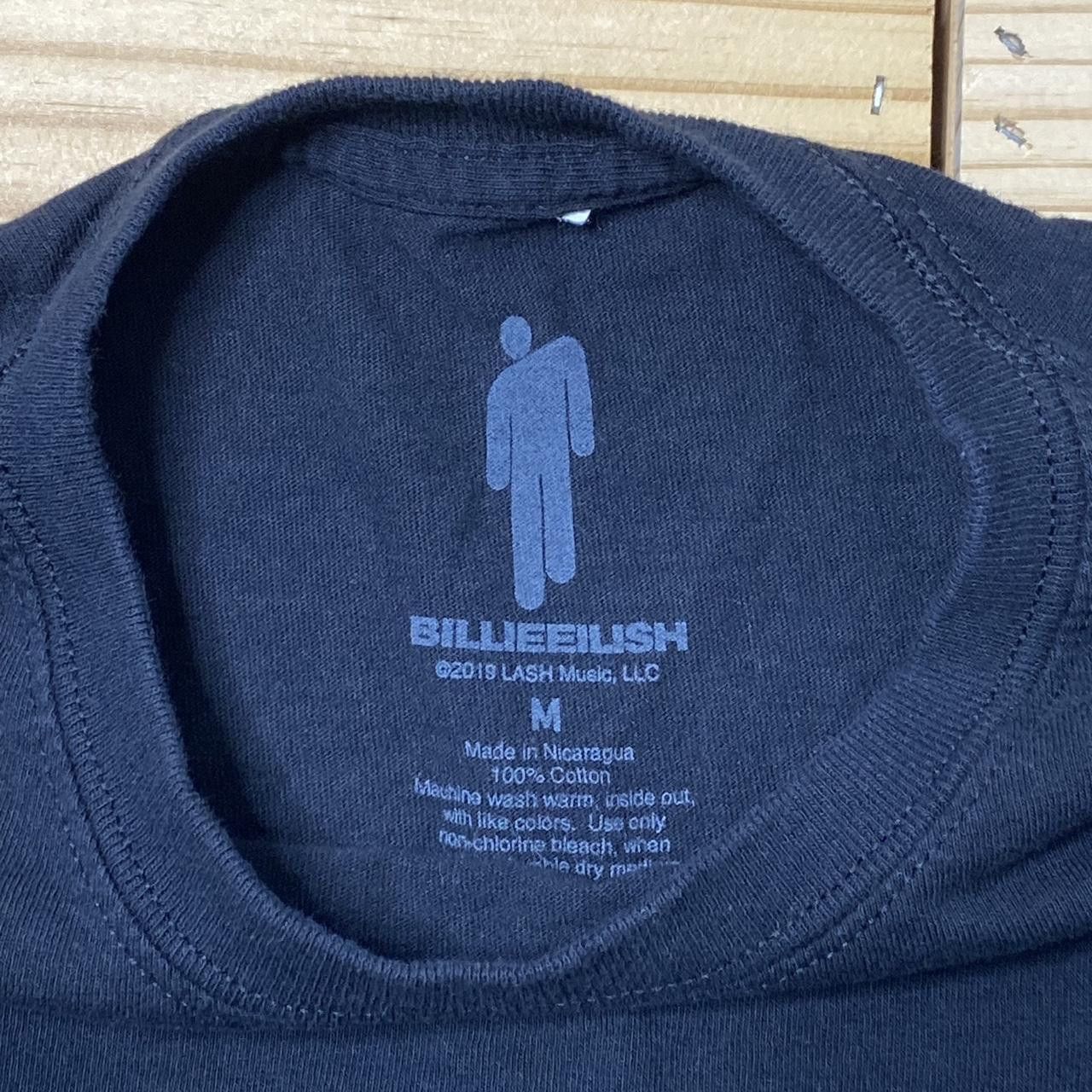 Billie Eilish Billie Eilish Tarantula Mouth 2019 Black Tee Size Medium Size M / US 6-8 / IT 42-44 - 3 Thumbnail