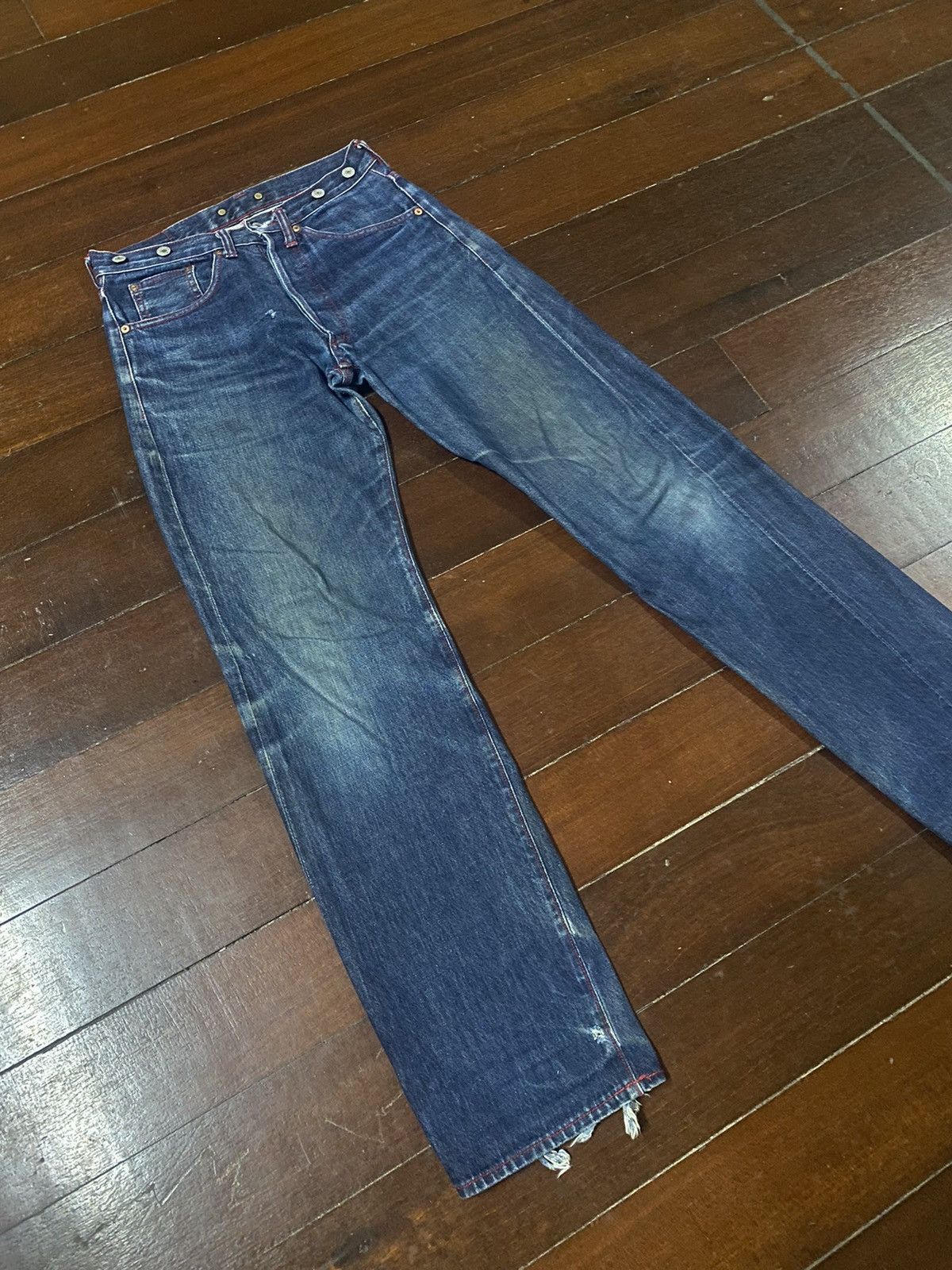 Studio D'Artisan studio d'artisan 480 tokushima denim selvedge distressed Size US 30 / EU 46 - 3 Thumbnail