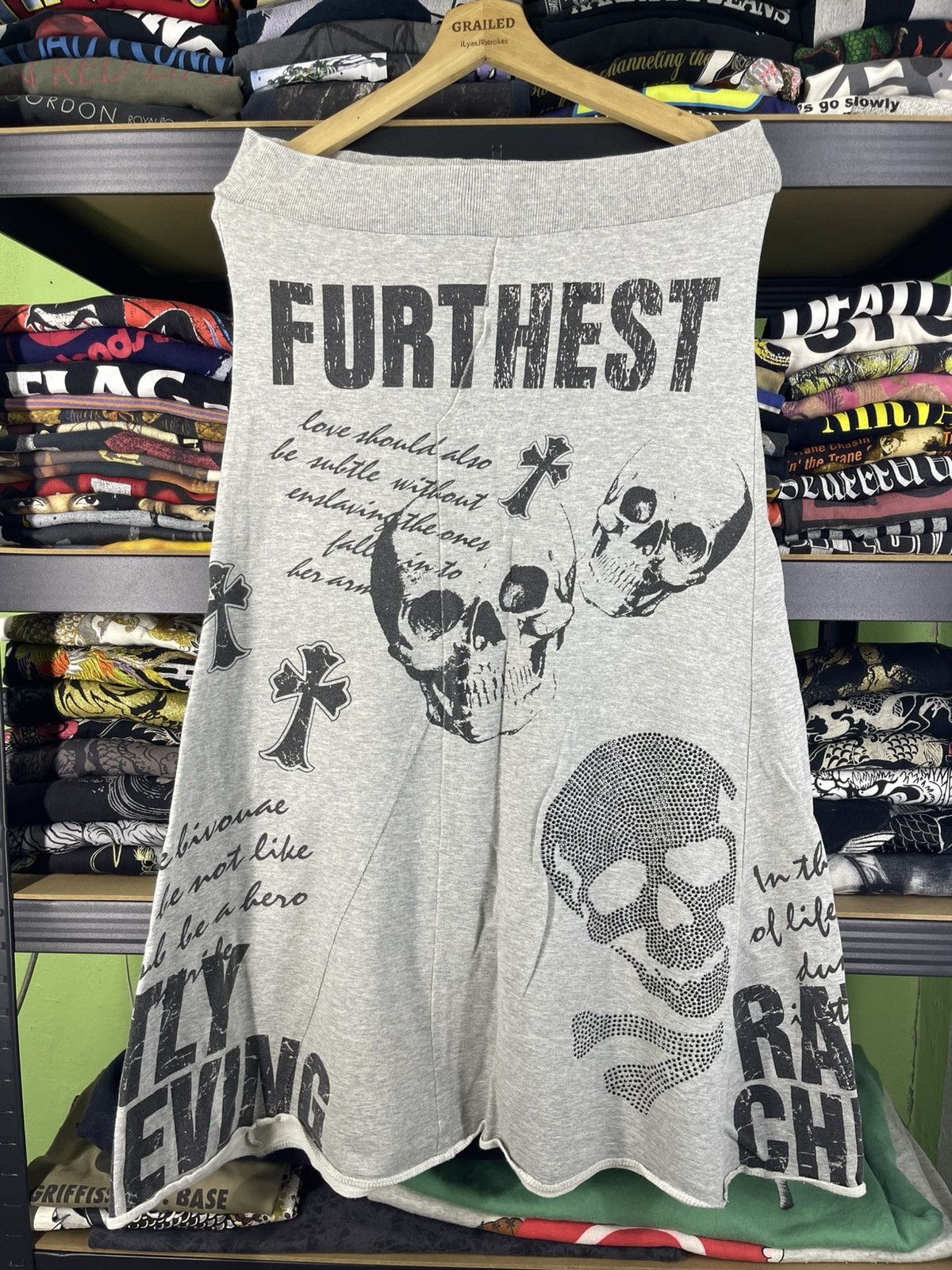 Japanese Brand M. K. R. Fashion Punk Style Skirt Skull Logo LGB Size 30" / US 8 / IT 44 - 1 Thumbnail