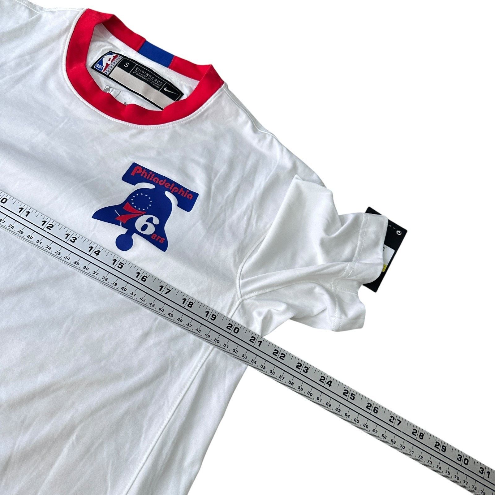 Nike Nike Engineered Philadelphia 76ers T-Shirt Mens Small White Size US S / EU 44-46 / 1 - 10 Thumbnail