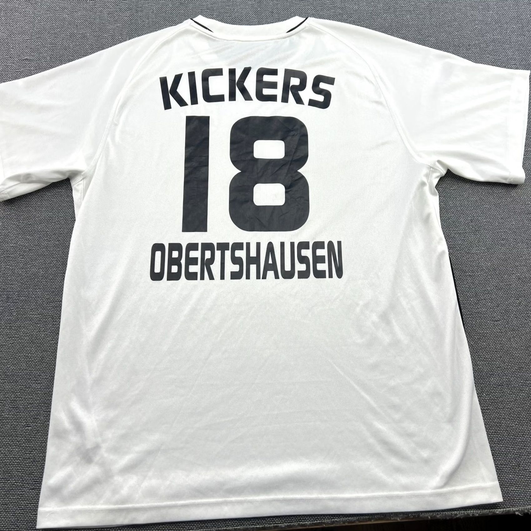 Nike VINTAGE Nike Football Jersey Mens Jako Training White 3x FC Kickers Obertshausen Short Sleeve XS? (Note: cannot determine size beyond L in original) Size US L / EU 52-54 / 3 - 5 Thumbnail