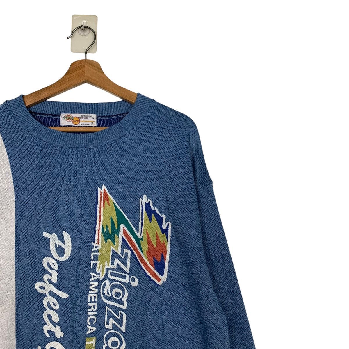 Japanese Brand ZIGZAG All America Team Perfect Game Sweatshirts #1751-C78 Size US L / EU 52-54 / 3 - 5 Thumbnail