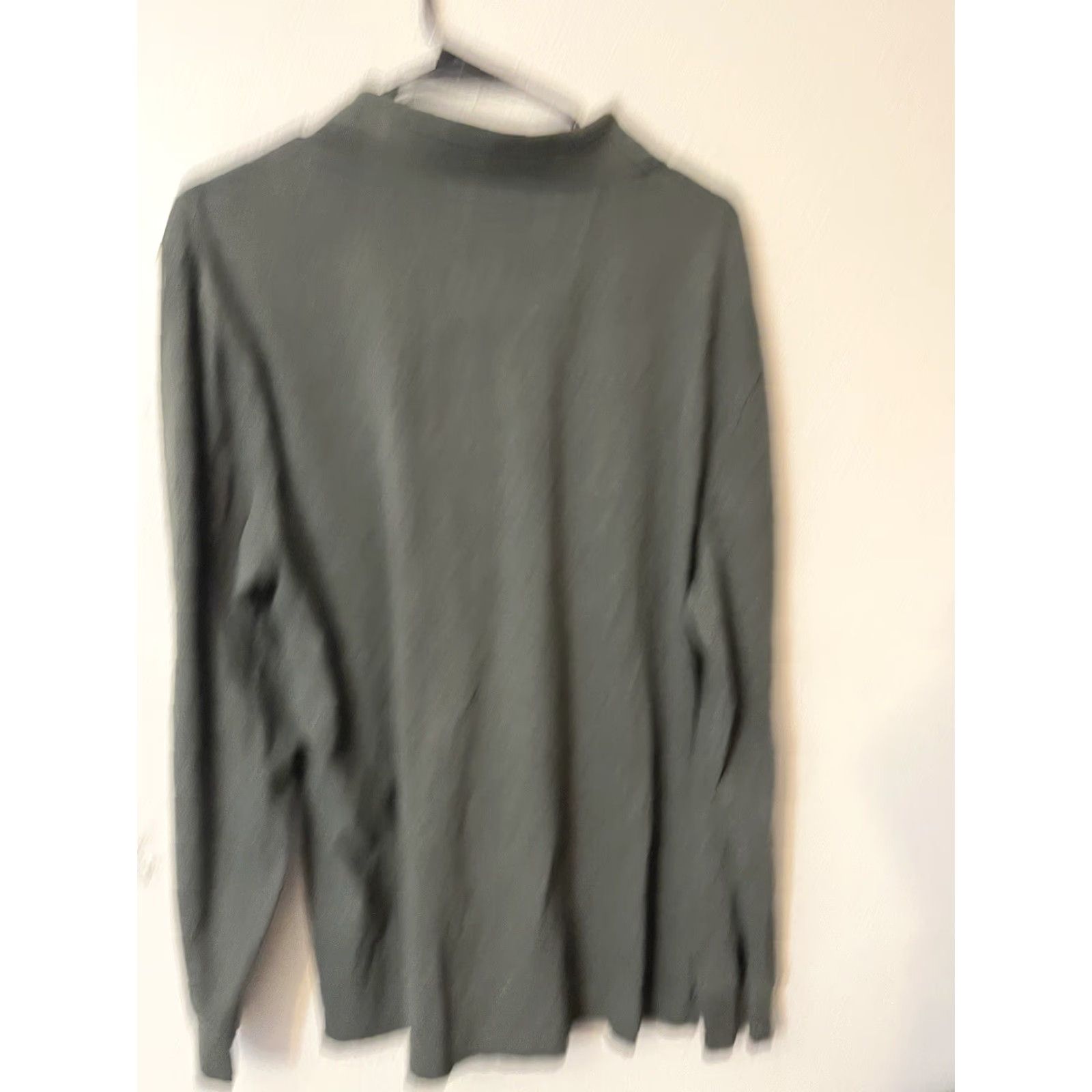 Nautica VINTAGE Nautica Polo Shirt Long Sleeve Men XL Green Grayish 100% Cotton Logo Golf Boating Classic Men Size US XL / EU 56 / 4 - 3 Thumbnail