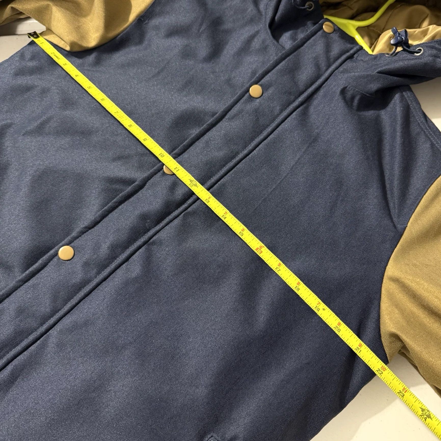 Vans VANS Jacket Off the Wall Sz S Blue Beige Nylon Puffer Hooded Men Long Sleeve Zip Zipper Flawed Condition (Zipper Issues) Size US S / EU 44-46 / 1 - 3 Thumbnail
