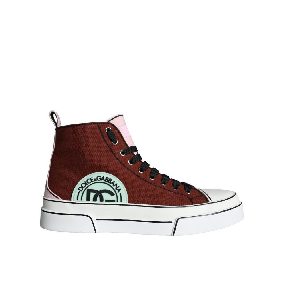 Dolce & Gabbana Dolce & Gabbana Multicolor Patchwork High Top Sneaker Shoes Size US 11 / EU 44 - 1 Thumbnail