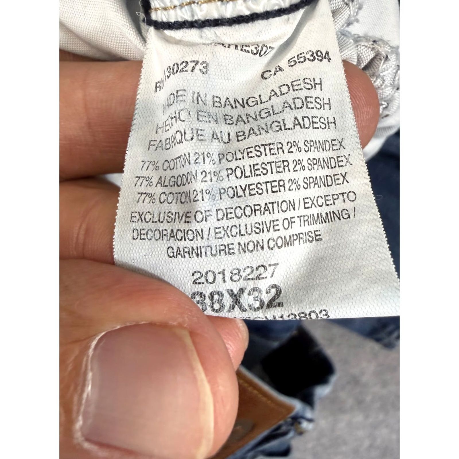 Lee Lee Extreme Motion MVP Jeans Mens 38x32 Blue Denim Straight Fit Tapered Leg Stretch Jeans Mens Regular Waist 37in Blue Denim Size US 38 / EU 54 - 7 Thumbnail