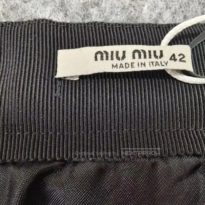 Miu Miu Miu Miu Light Brown Wool Skirt . Size 35" - 3 Thumbnail