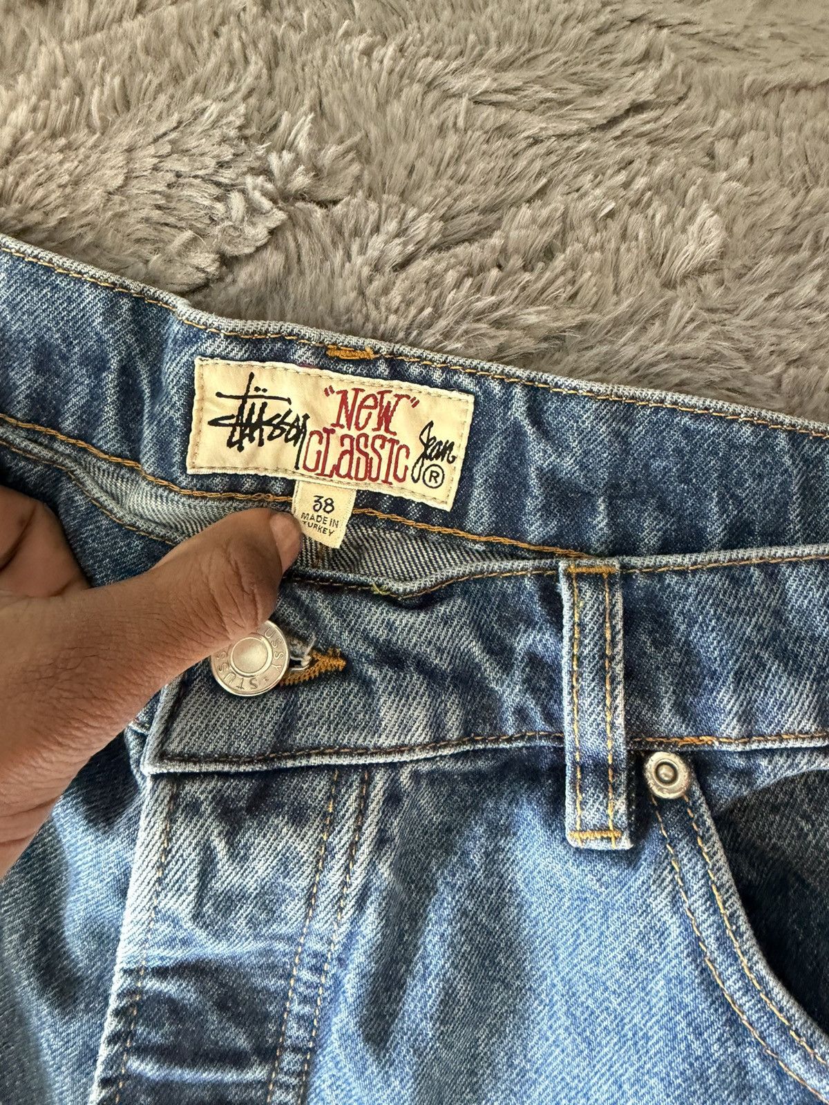 Carhartt Stüssy New Classic Denim Jeans Size 38 Size US 38 / EU 54 - 1 Thumbnail