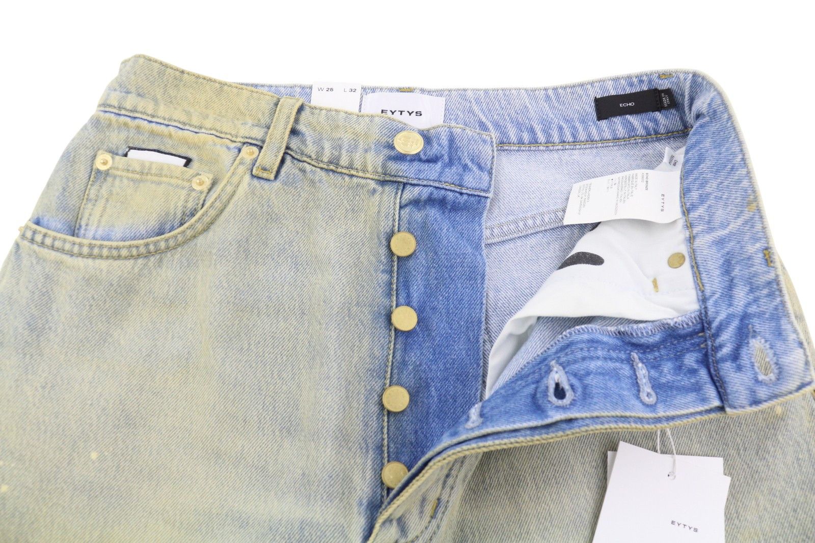 Eytys ECHO BRONZE ULTRA BAGGY W25/L32 Blue Faded RRP370 88864 Size 25" / US 0 / IT 36 - 5 Thumbnail
