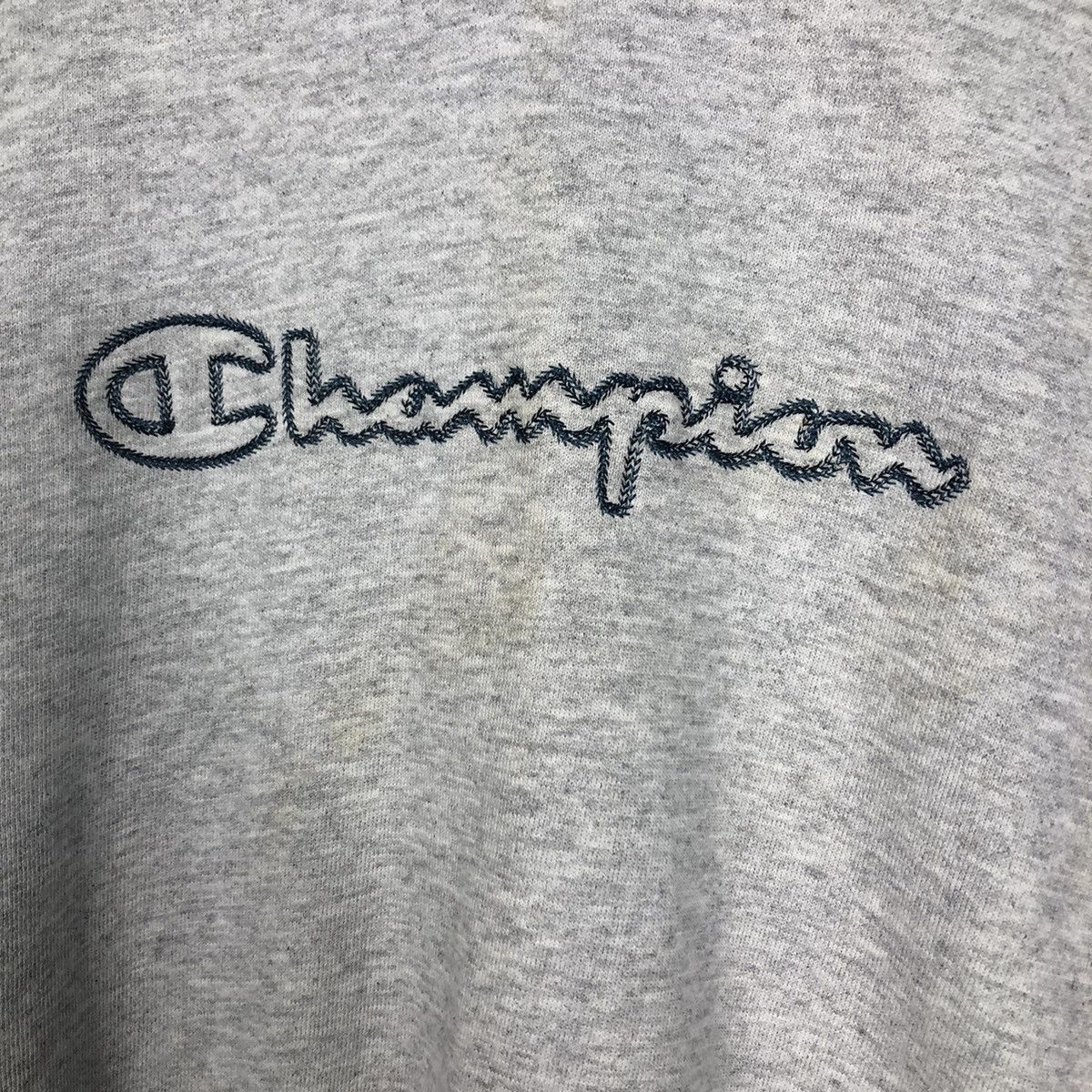Vintage Vintage Champion Embroidered Script Sweatshirt – Grey Size US M / EU 48-50 / 2 - 13 Thumbnail