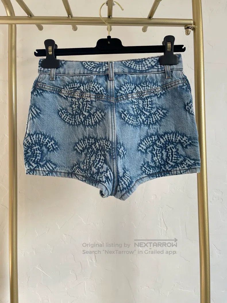 Chanel Chanel 24p denim logo shorts Size 42" / US 20 - 2 Thumbnail