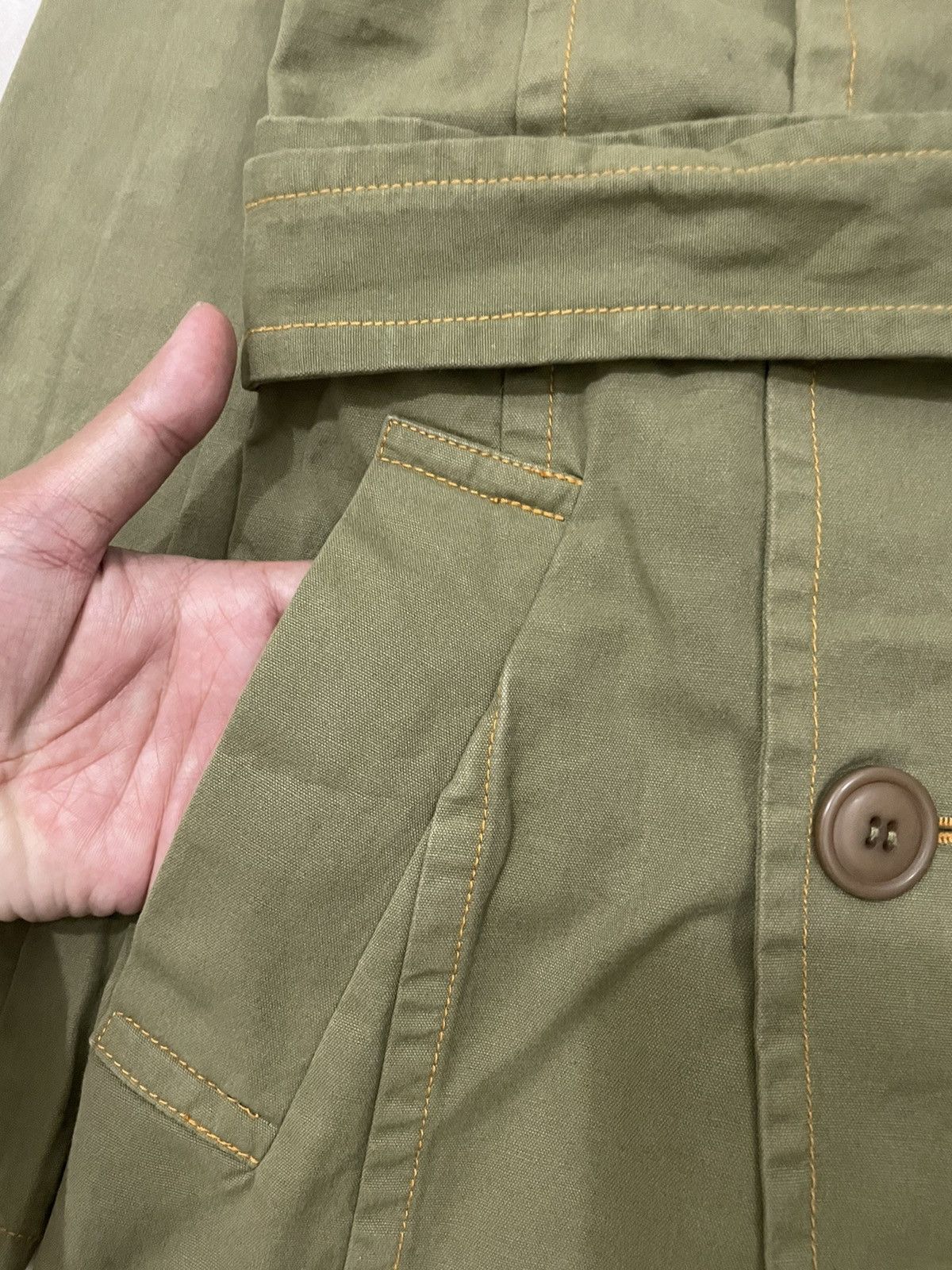 Issey Miyake × Japanese Brand × Vintage Issey Miyake Sunaokuwahara Trench Coat Size US S / EU 44-46 / 1 - 14 Thumbnail