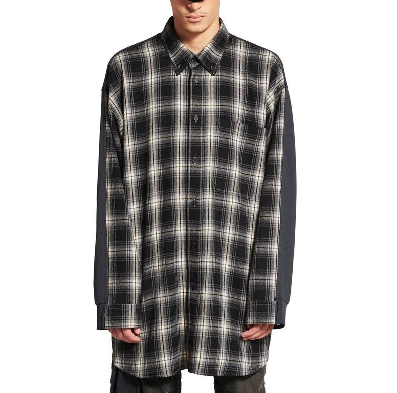 Balenciaga Balenciaga 25 Patchwork loose plaid shirt Size US M / EU 48-50 / 2 - 6 Thumbnail