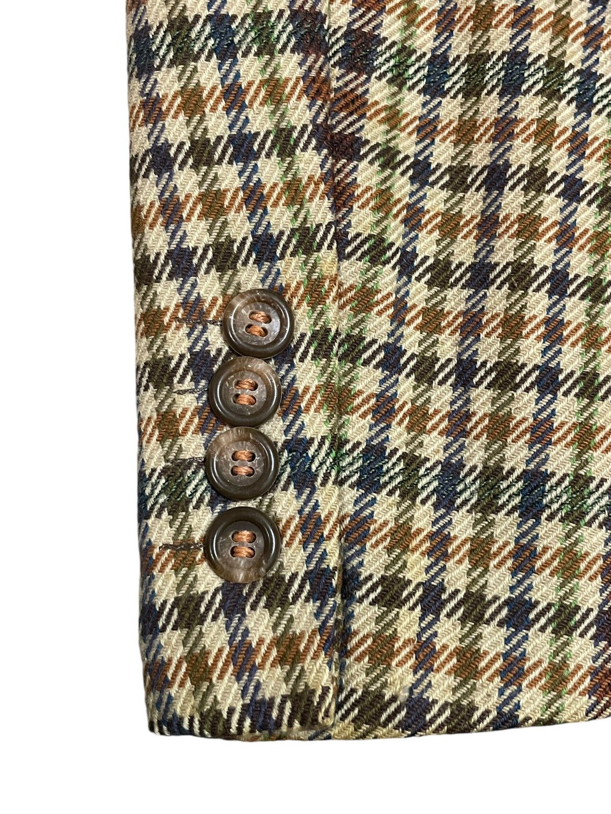 Yves Saint Laurent Vintage Yves Saint Laurent Single Breasted Plaid Wool Blazer Size US M / EU 48-50 / 2 - 16 Thumbnail