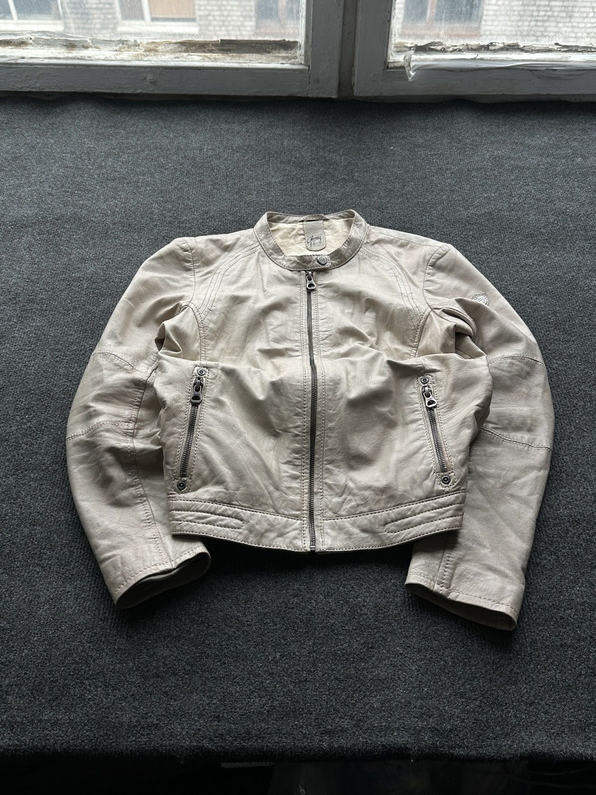 Gypsy SEXY 18+🚨Y2K TYPE DIRTY SLIM FIT ZIP LEATHER JACKET Size M / US 6-8 / IT 42-44 - 2 Thumbnail