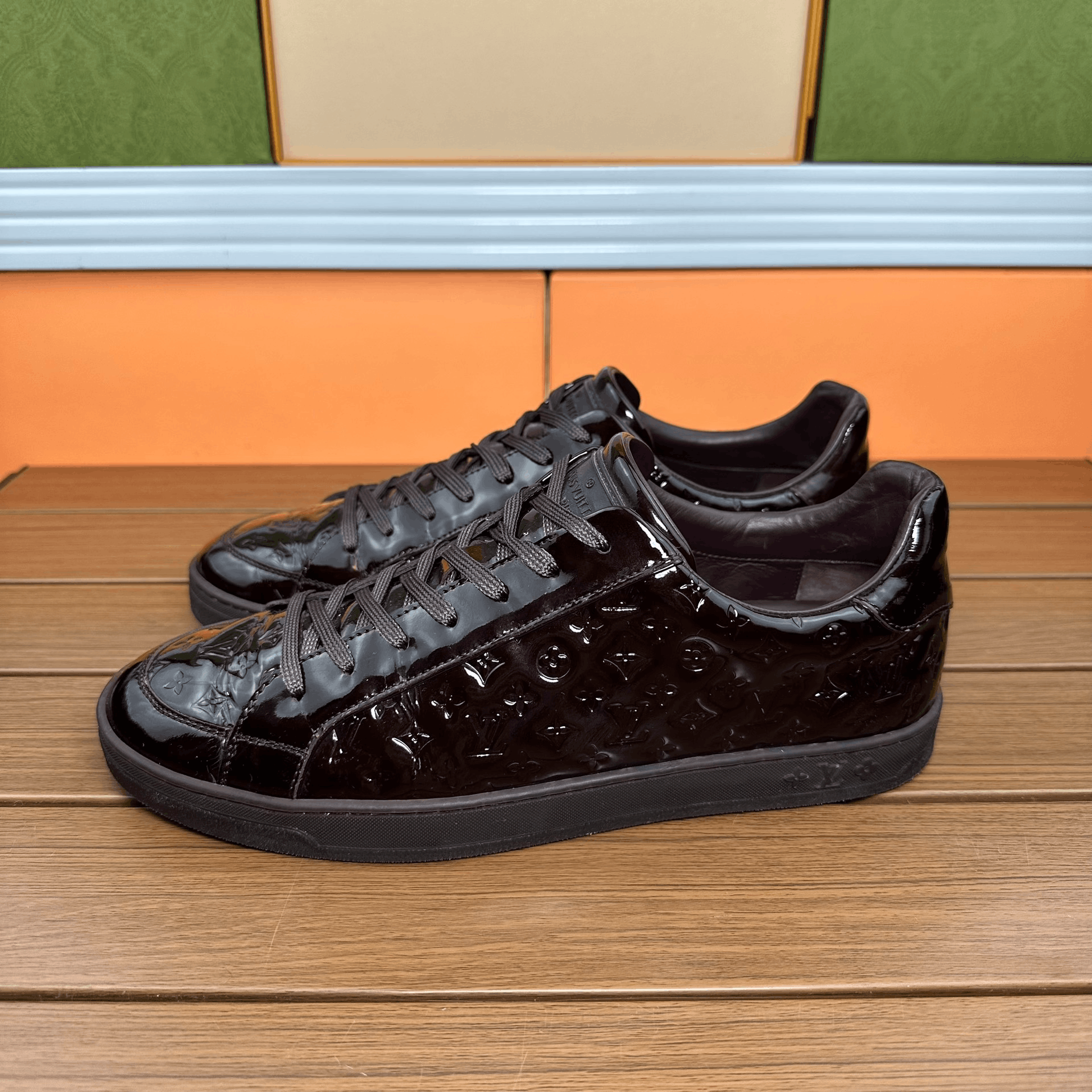 Louis Vuitton Louis Vuitton Patent Red Lowtop Sneakers 5.5 Men Size US 5.5 / EU 38 - 1 Thumbnail