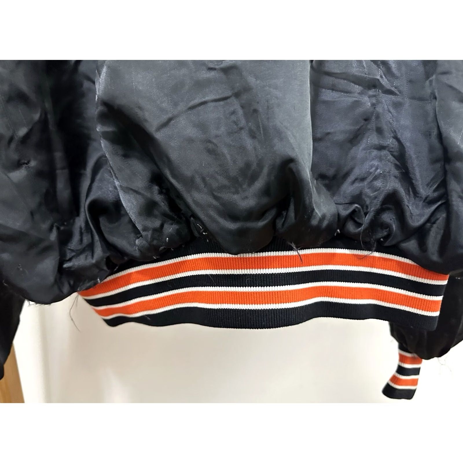 Logo 7 VTG 80s Little Caesars Old Logo Satin Bomber Jacket 2XL Black Mens "RARE" Size US XXL / EU 58 / 5 - 7 Thumbnail
