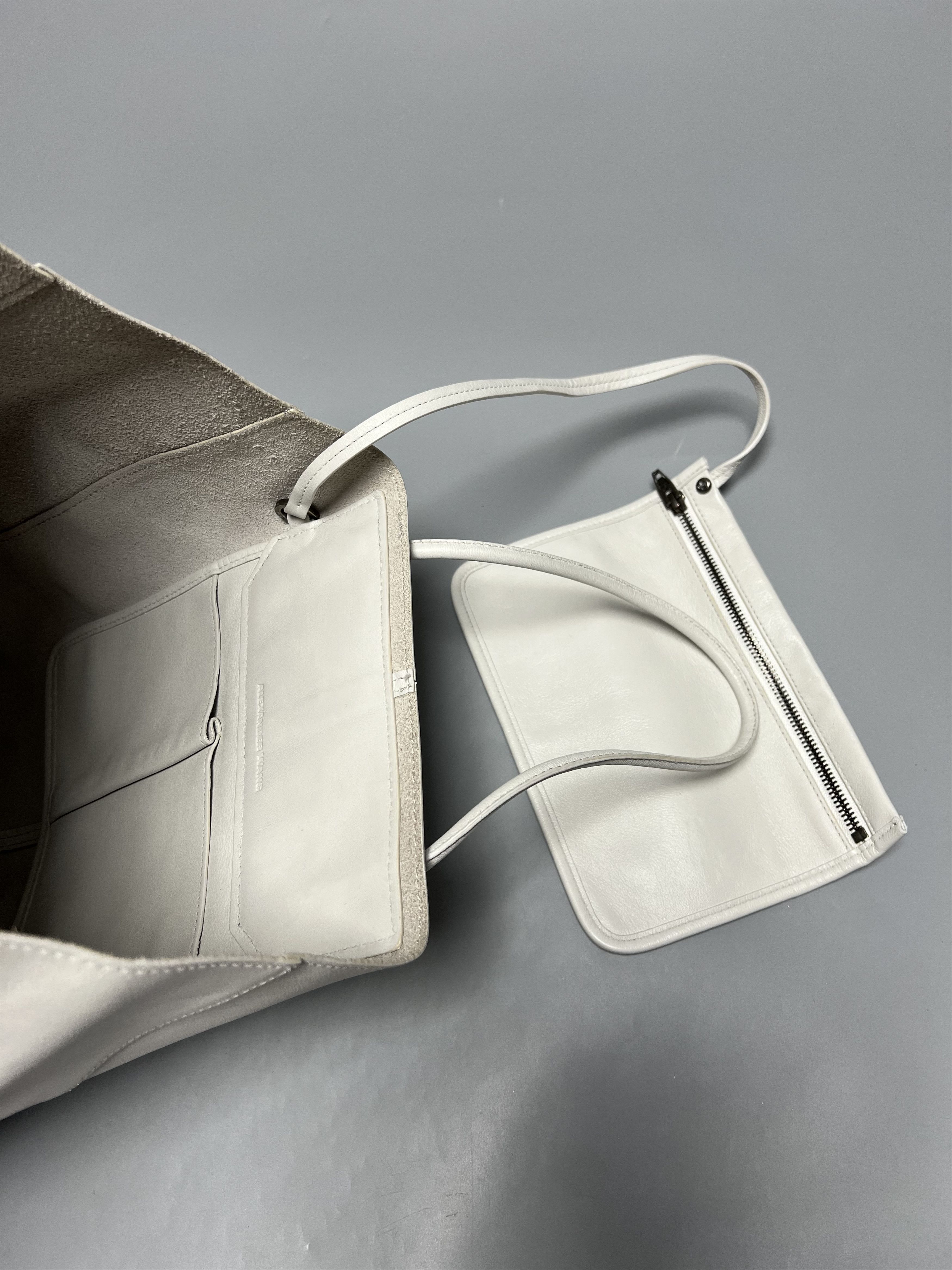 Alexander Wang Alexander Wang White Leather Tote Shoulder Bag Size ONE SIZE - 8 Thumbnail