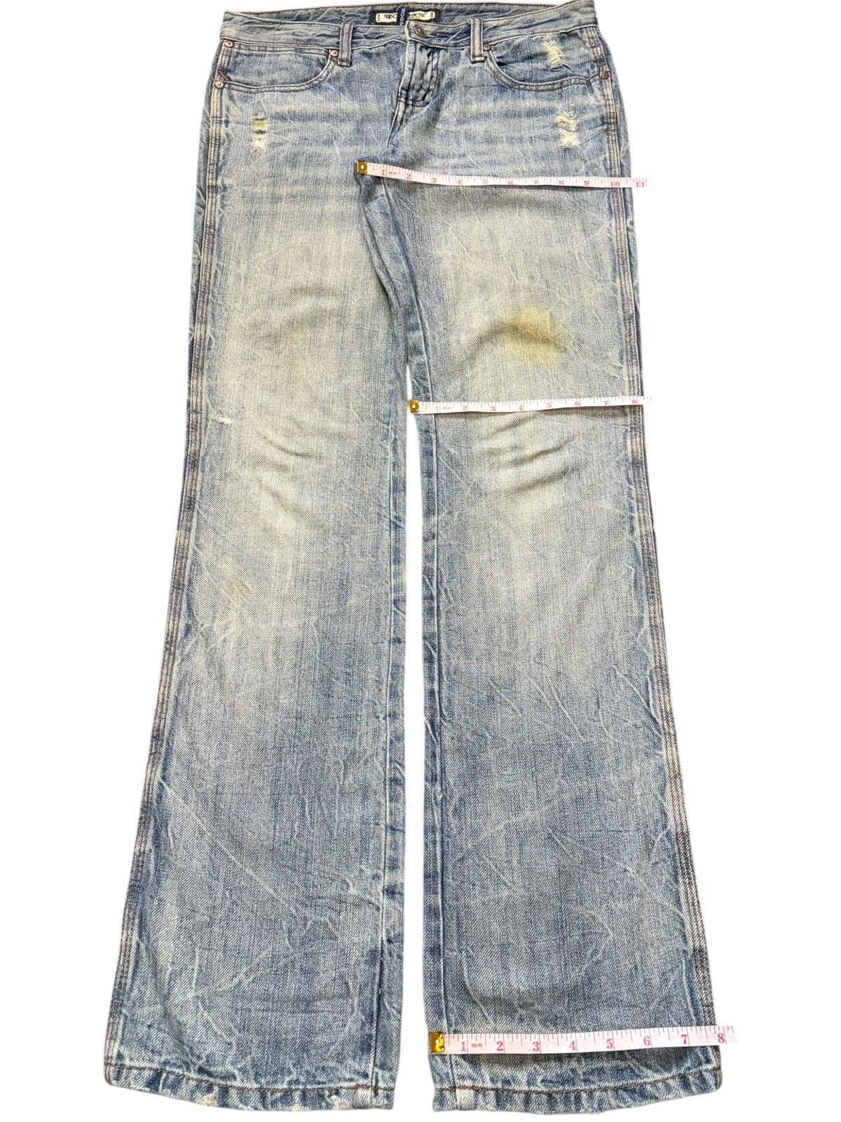 Wrangler Vintage Japanese Brand Mud Wash Distressed Jeans Size 32" / US 10 / IT 46 - 8 Thumbnail