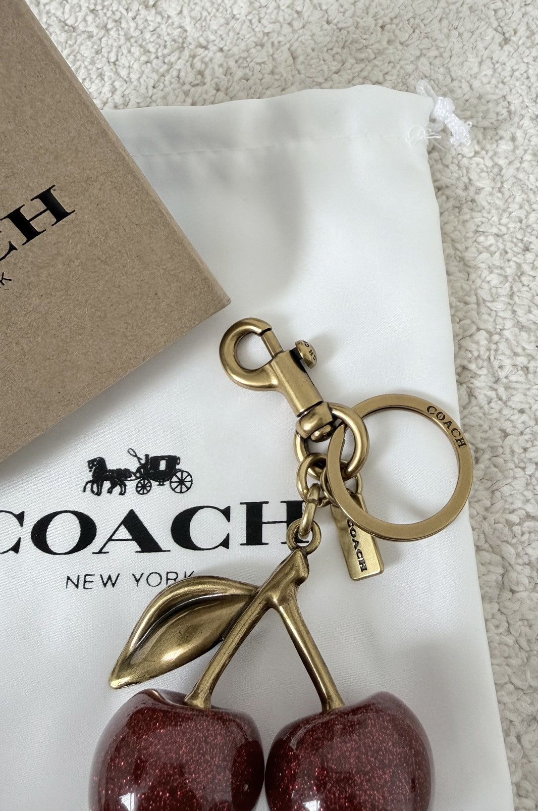 Coach Coach red cherry glitter keychain comes with dustbag Size ONE SIZE - 4 Thumbnail
