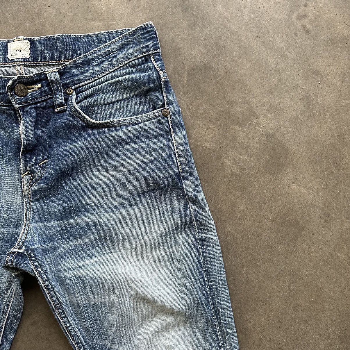 Japanese Brand W29 🔥 Vintage Lee Faded Distressed Denim Jean Pant Size US 29 - 5 Thumbnail