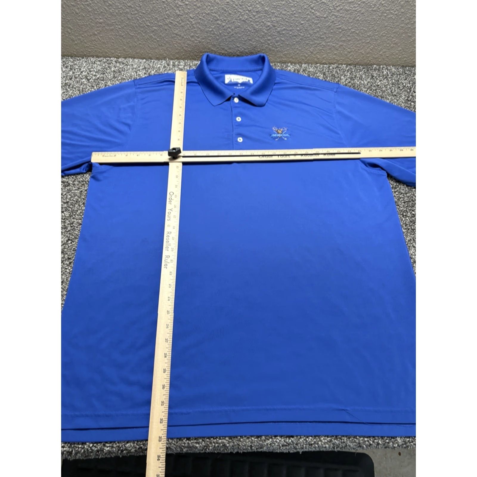 Vintage Donald Ross Golf Polo Shirt Mens 2XL Royal Blue Solid Performance Size US XXL / EU 58 / 5 - 4 Thumbnail