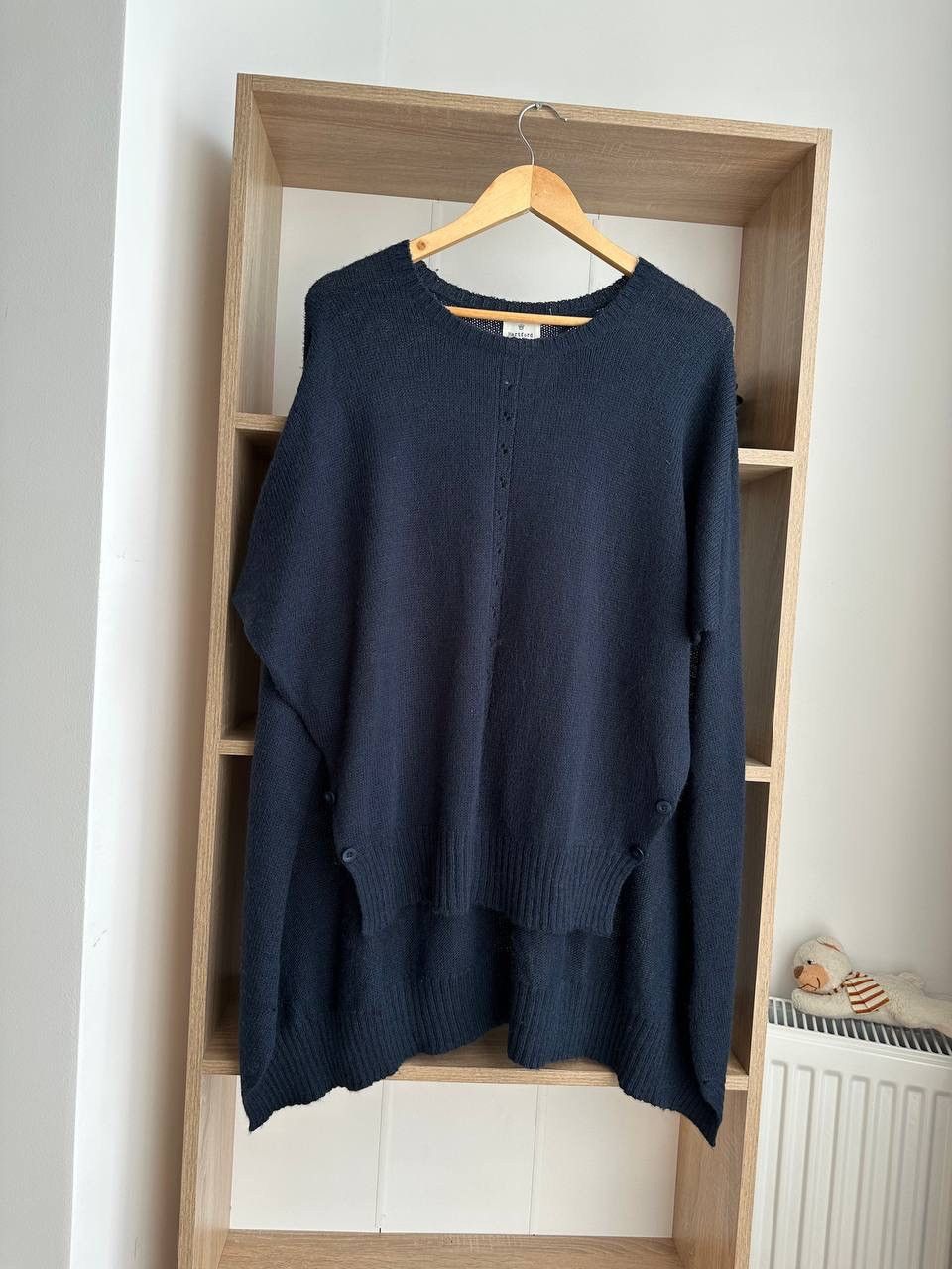 Japanese Brand × Vintage Vintage Hartford Wool Blue Poncho Sweater Size US M / EU 48-50 / 2 - 13 Thumbnail