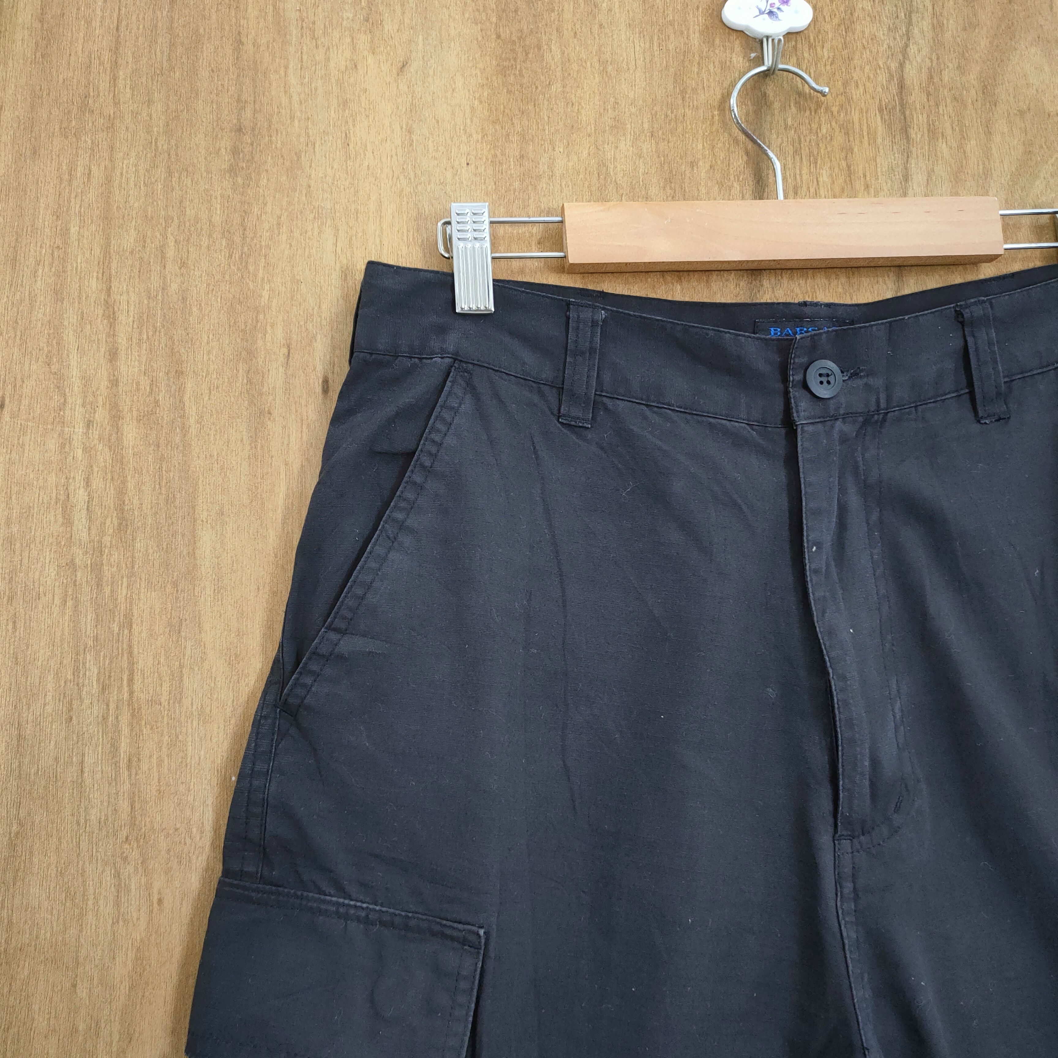 Japanese Brand BARSAS RIPTOP BLACK CARGO PANTS Size US 30 / EU 46 - 4 Thumbnail
