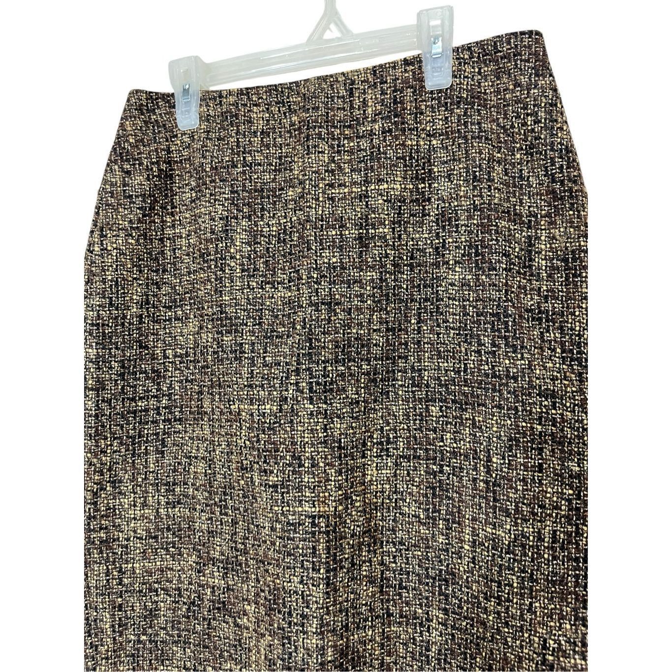 Other Ellen Tracy Brown Wool Blend Skirt Size 4 Size 27" / US 4 / IT 40 - 2 Thumbnail