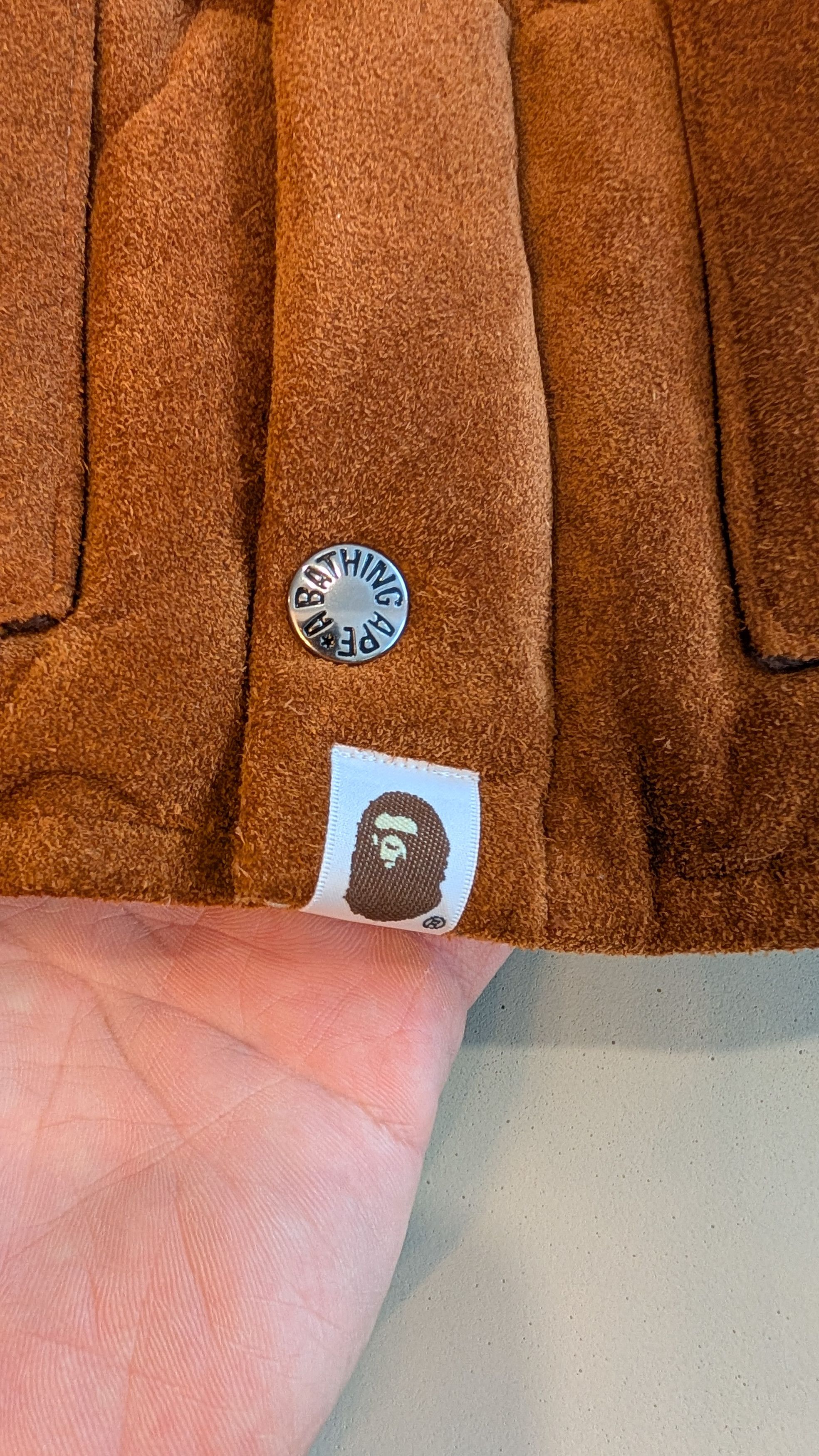 Bape RARE Bape Suede Down Jacket [FINAL DROP] Size US M / EU 48-50 / 2 - 9 Thumbnail