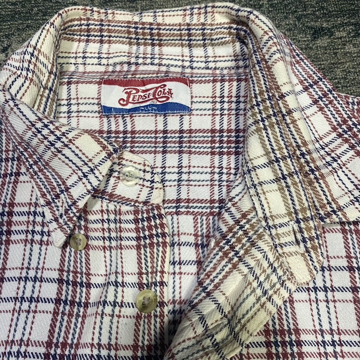Flannel × Pepsi × Vintage Vintage Pepsicola Flannel Shirt Size US L / EU 52-54 / 3 - 5 Thumbnail