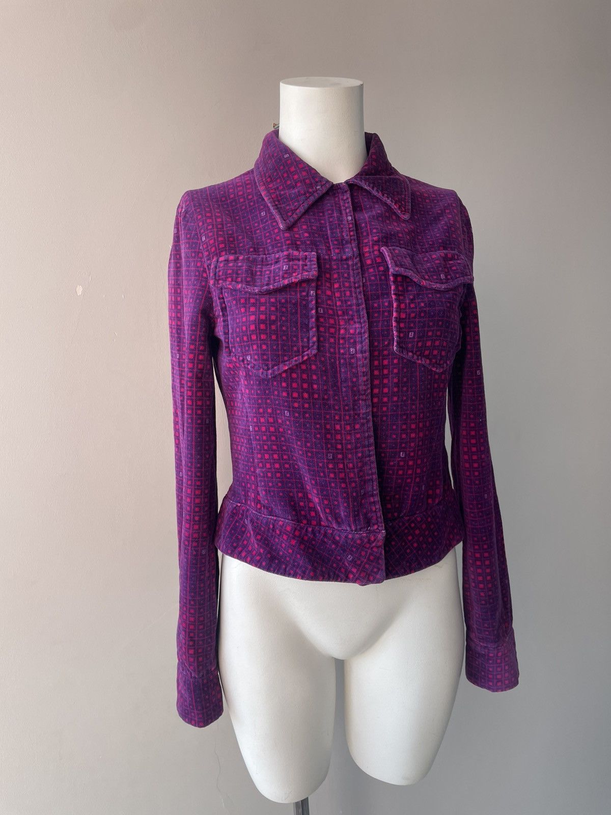 Fendi Vintage fendi monogram jacket Size S / US 4 / IT 40 - 9 Thumbnail