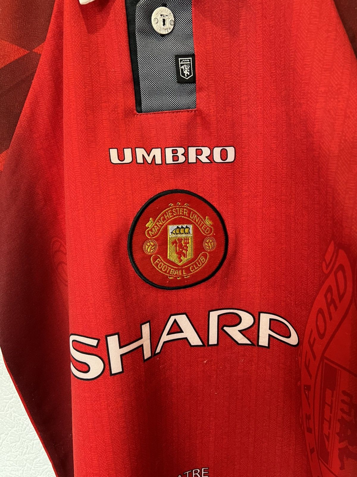 Umbro Umbro Manchester United 1996/1997 Home Kit Soccer Jersey Size US XS / EU 42 / 0 - 2 Thumbnail