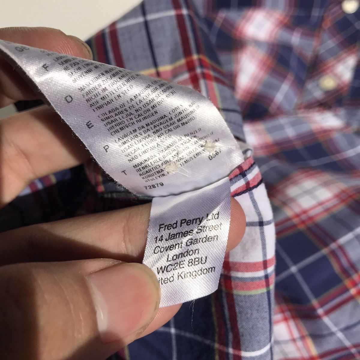 Fred Perry × Vintage Fred Perry Plaid Tartan Checkered Shirt Button down trimfit Size US XS / EU 42 / 0 - 5 Thumbnail