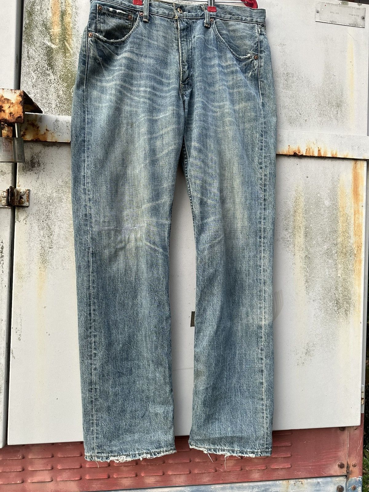 Levi's Vintage Clothing THRASHED Levis 503 Baggy Jeans Size US 34 / EU 50 - 6 Thumbnail